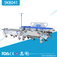SKB041 Chariot patient médical d&#39;urgence en acier inoxydable